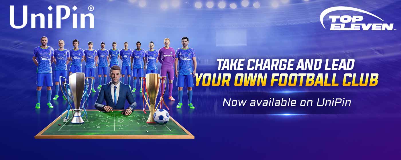 ⚽🔥Top Eleven has arrived in UniPin! Top Up & Lead Your Own Football Club! 🔥⚽